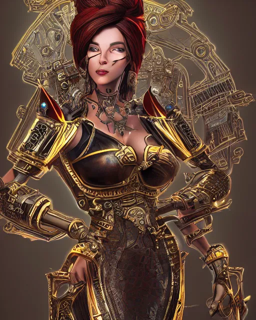 Image similar to portrait of lady mechanika comic, intricate linework, unreal engine 5 highly rendered, global illumination, detailed and intricate environment, by joe benitez