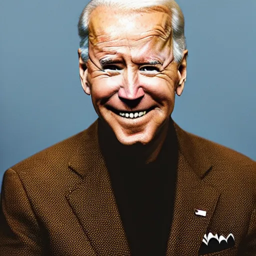 Image similar to a portrait of joe biden with background scenery by juergen teller, iris van herpen