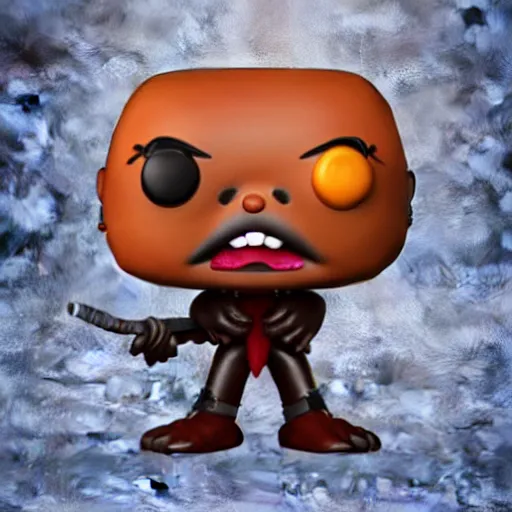 Prompt: Anthropomorphic PitchFork Funko Pop