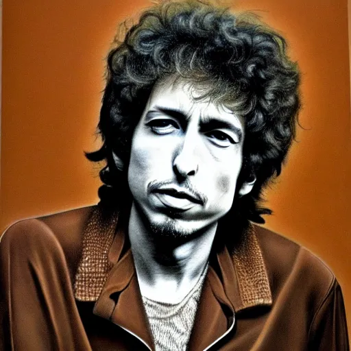 Image similar to a 1 9 7 0 s photograph portrait of bob dylan while wearing a brown suit, 1 9 7 0 s, 7 0 s, realistic, hyperrealistic, 8 k resolution, hd quality, very detailed, highly detailed, intricate details, real life, real world, trending on artstation, 7 0 s photo