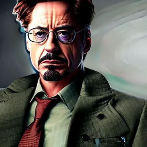 Image similar to robert downey jr as walter white