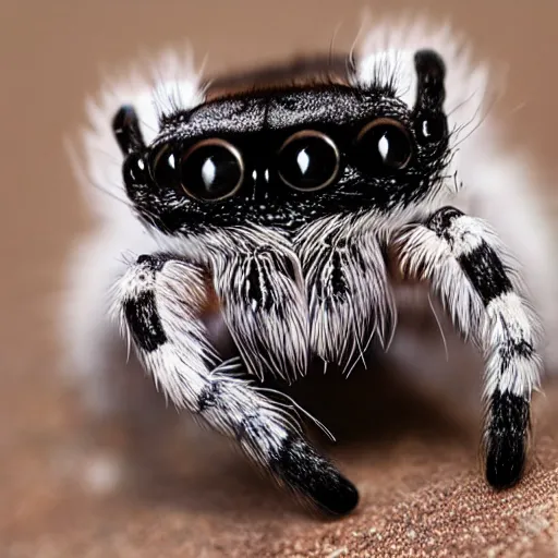 Image similar to cat jumping spider mix