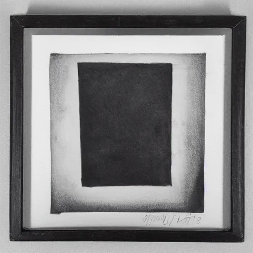 Image similar to polaroid of a abstract charcoal modern art