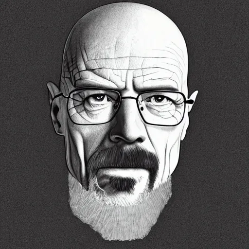 Prompt: walter white as a wizard from dungeons and dragons, digital art, portrait, trending on artstation