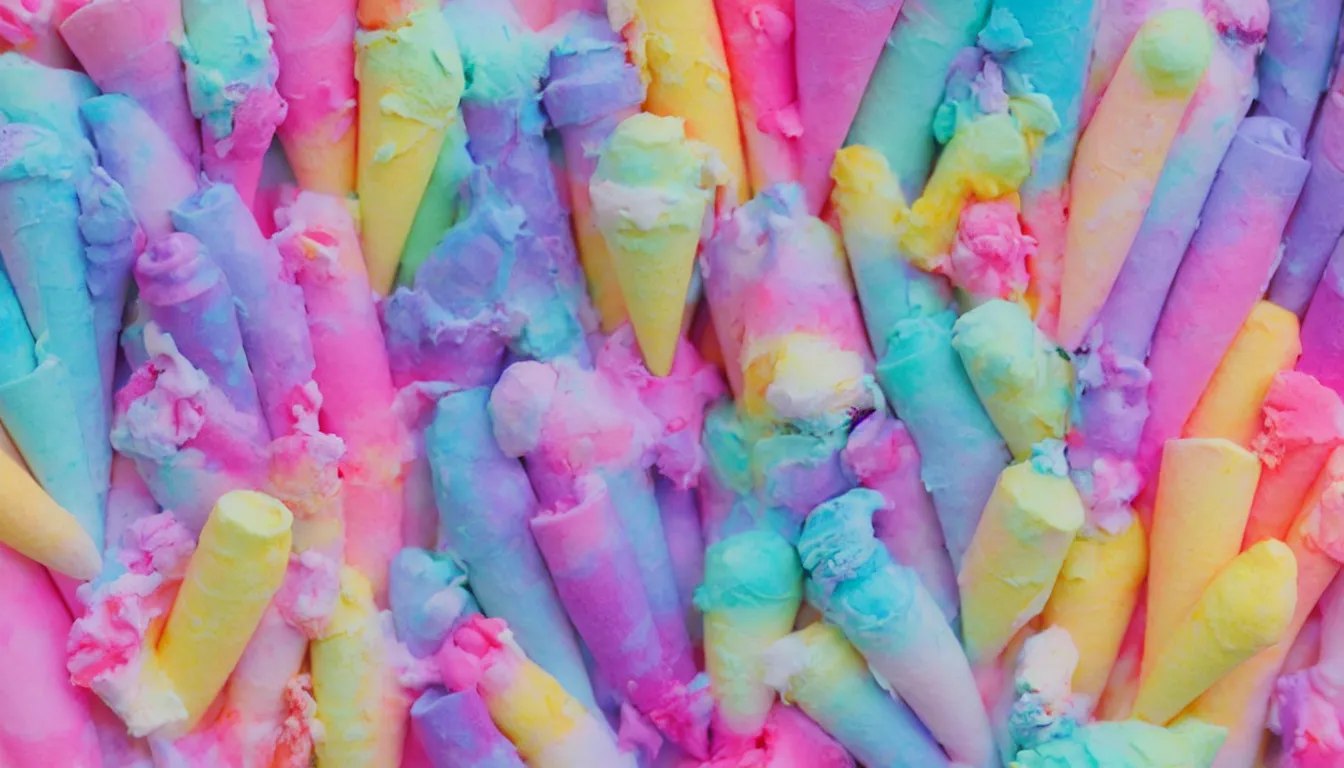 Prompt: pastel ice cream cones!!!!!!!!!!!!!!!!!!!!!!!!!!! in a beautiful cosmic dreamscape, digital art, concept art, detailed, lovely colors, art station 3 d, 4 k beautiful