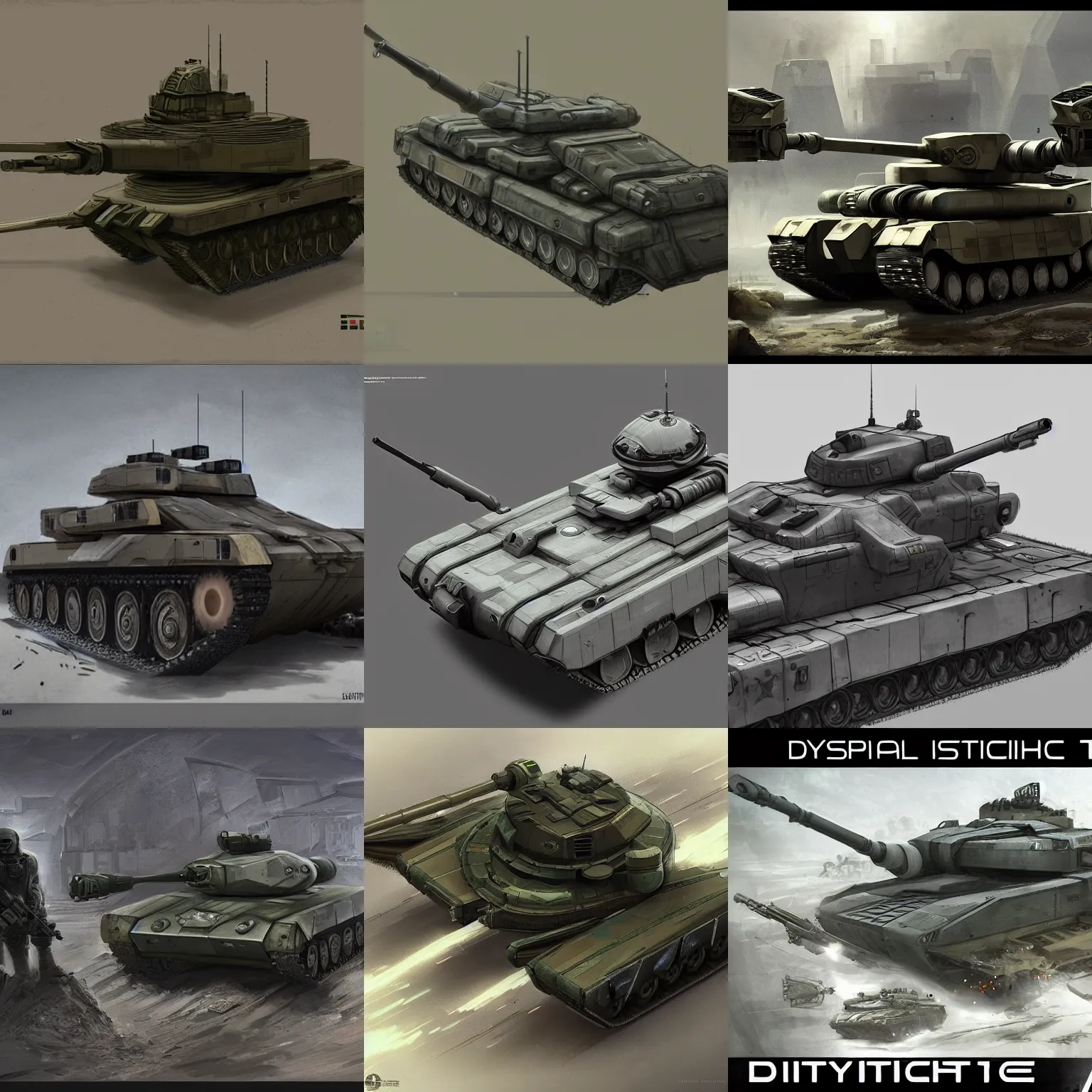 Prompt: dystopian sci - fi military tech tank, detailed, concept art, trending on artstation