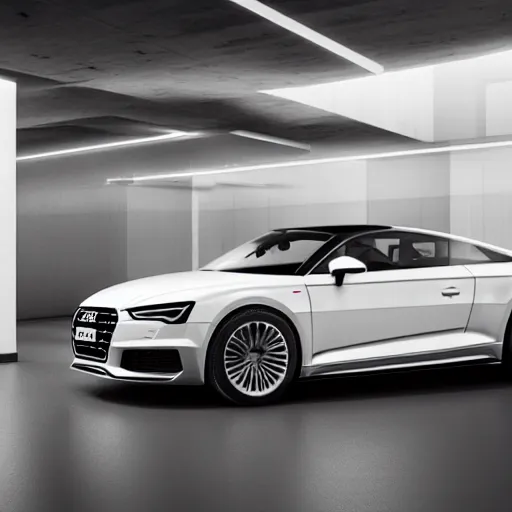 Image similar to a concept audi shooting break in a design studio