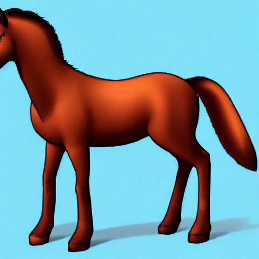 Image similar to Fox X Horse, species fusion, selective breeding