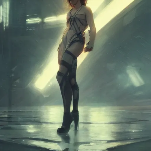 Image similar to emma watson dressed as a bladerunner, sci fi, intricate, elegant, highly detailed, digital painting, artstation, concept art, matte, sharp focus, illustration, art by greg rutkowski and alphonse mucha