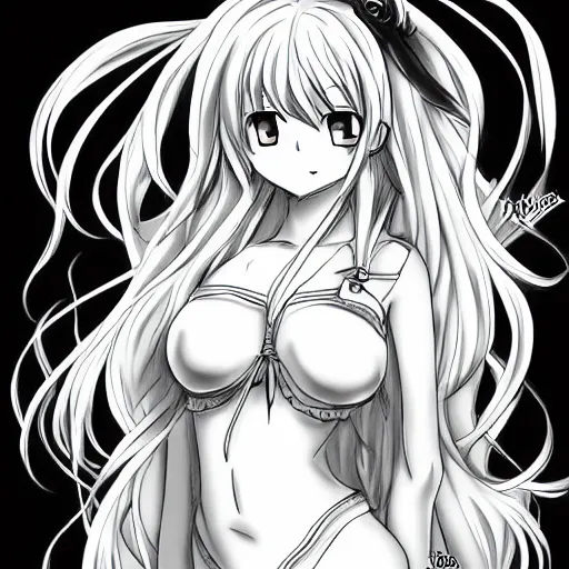 Image similar to perfectly drawn anime girl by Hiro mashima