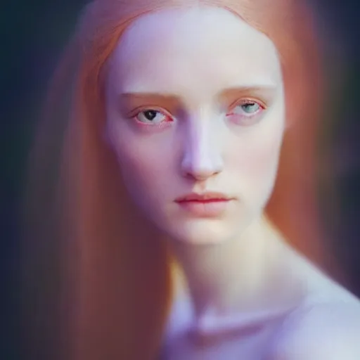 Prompt: photographic portrait of a stunningly beautiful ethereal english renaissance female in soft dreamy light at sunset, beside the river, soft focus, contemporary fashion shoot, hasselblad nikon, in a denis villeneuve and tim burton movie, by edward robert hughes, annie leibovitz and steve mccurry, david lazar, jimmy nelsson, extremely detailed, breathtaking, hyperrealistic, perfect face