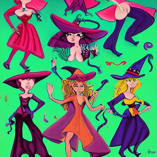 Image similar to Party Witches by Chris Sanders