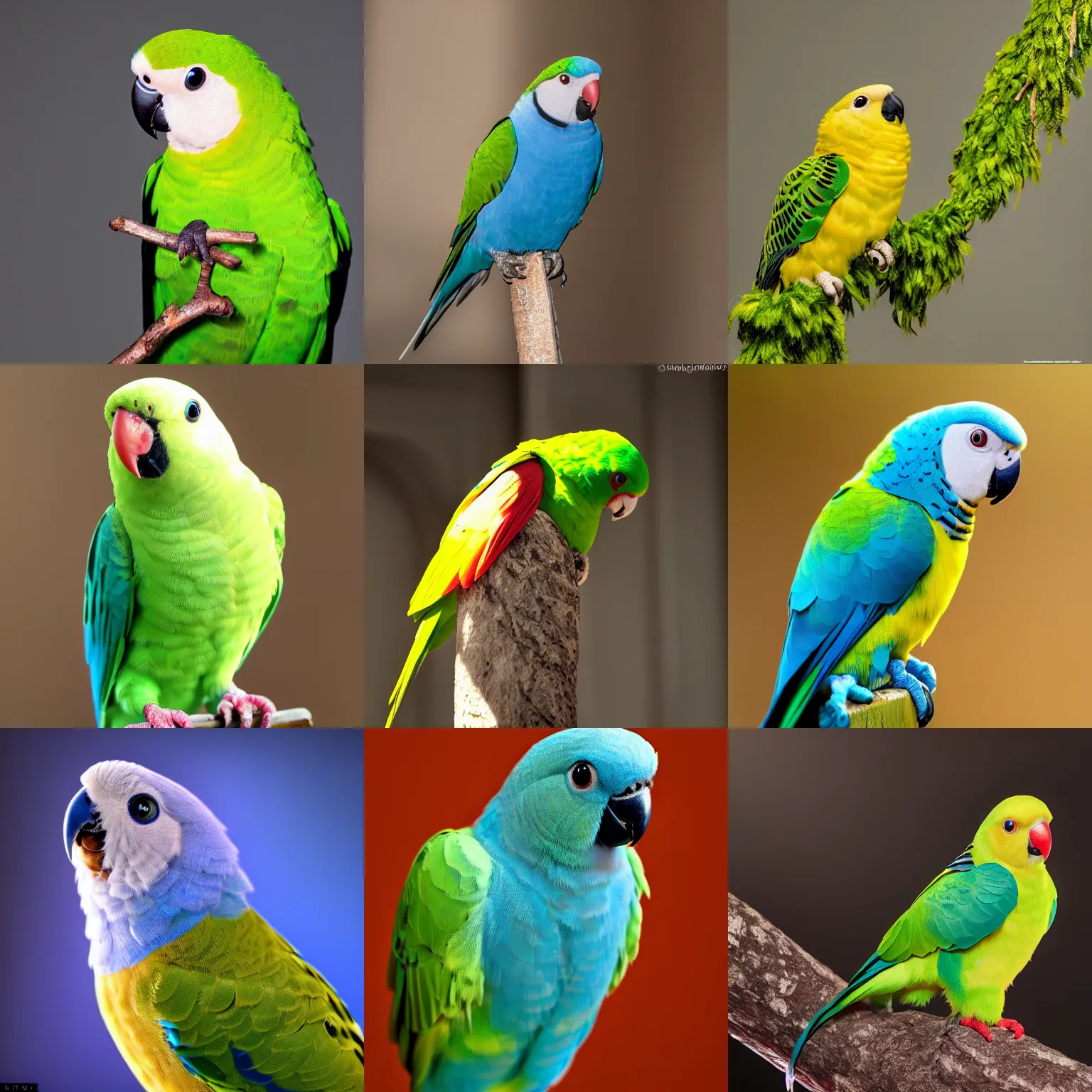 Prompt: the cutest and most adorable parakeet the world has ever seen, 8 k hdr, picture of the year, dynamic lighting