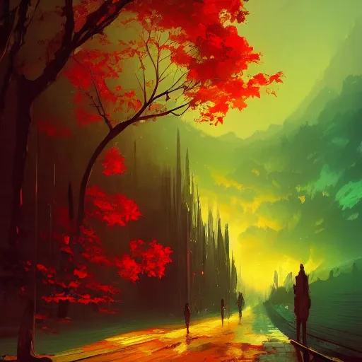 Image similar to a dream of red mansions, by anato finnstark, by alena aenami, by john harris, by ross tran, by wlop, by andreas rocha