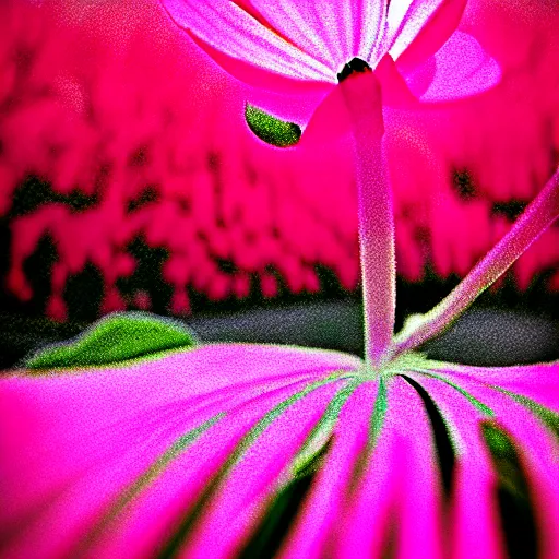 Image similar to a flower in infrared