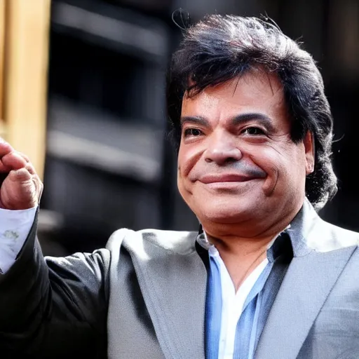 Prompt: juan gabriel visiting london