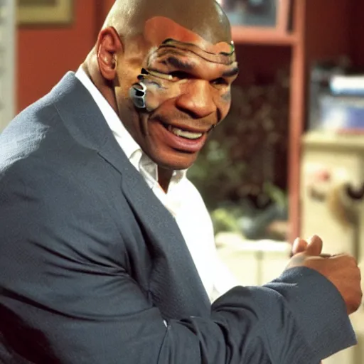 Prompt: mike tyson in friends