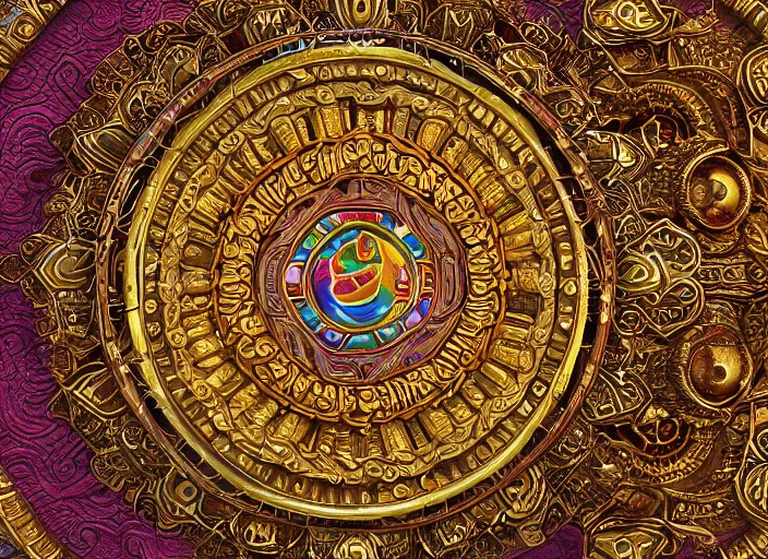 Image similar to hyperrealism, detailed textures, photorealistic 3 d render, a coloured beautiful tibetan kalachakra mandala, sanskrit writing, ultra realistic, ultra high pixel detail, cinematic, intricate, cinematic light, concept art, illustration, art station, unreal engine 8 k