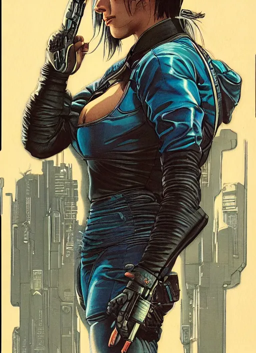 Prompt: cyberpunk jujitsu assassin. headlock. portrait by mœbius and will eisner and gil elvgren and pixar. realistic proportions. cyberpunk 2 0 7 7, apex, blade runner 2 0 4 9 concept art. cel shading. attractive face. thick lines.