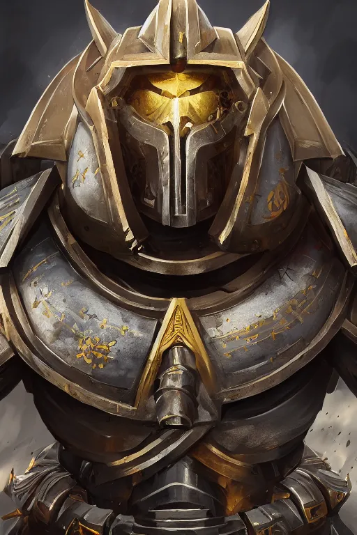 Image similar to armor portrait heros warhammer 4 0 k horus heresy fanart - the primarchs emperor by johannes helgeson animated with vfx concept artist & illustrator global illumination ray tracing hdr fanart arstation zbrush central hardmesh 8 k octane renderer comics stylized