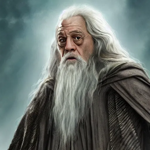 Prompt: ultra realistic illustration of danny devito as gandalf the white from lord of the rings the return of the king, full body, high quality, highly detailed, wide angle, illustration, digital art, full color