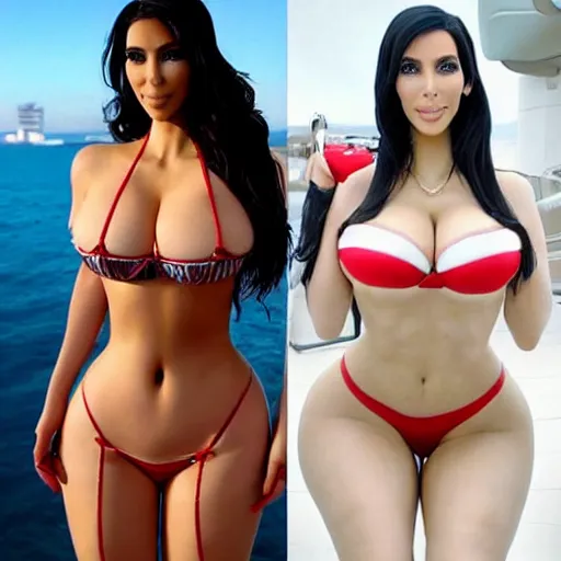 Prompt: Kim Kardashian as Amouranth