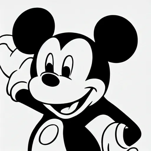 Prompt: Mickey mouse, Patent drawing, detailed, hyper-detailed, very realistic