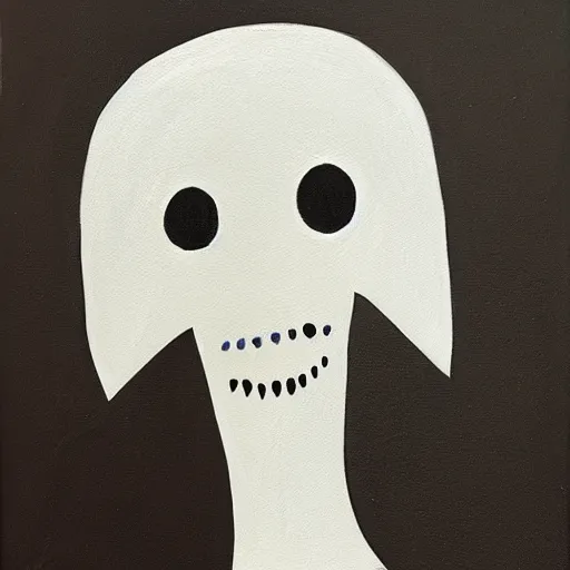 Prompt: ghost boy, acrylic painting