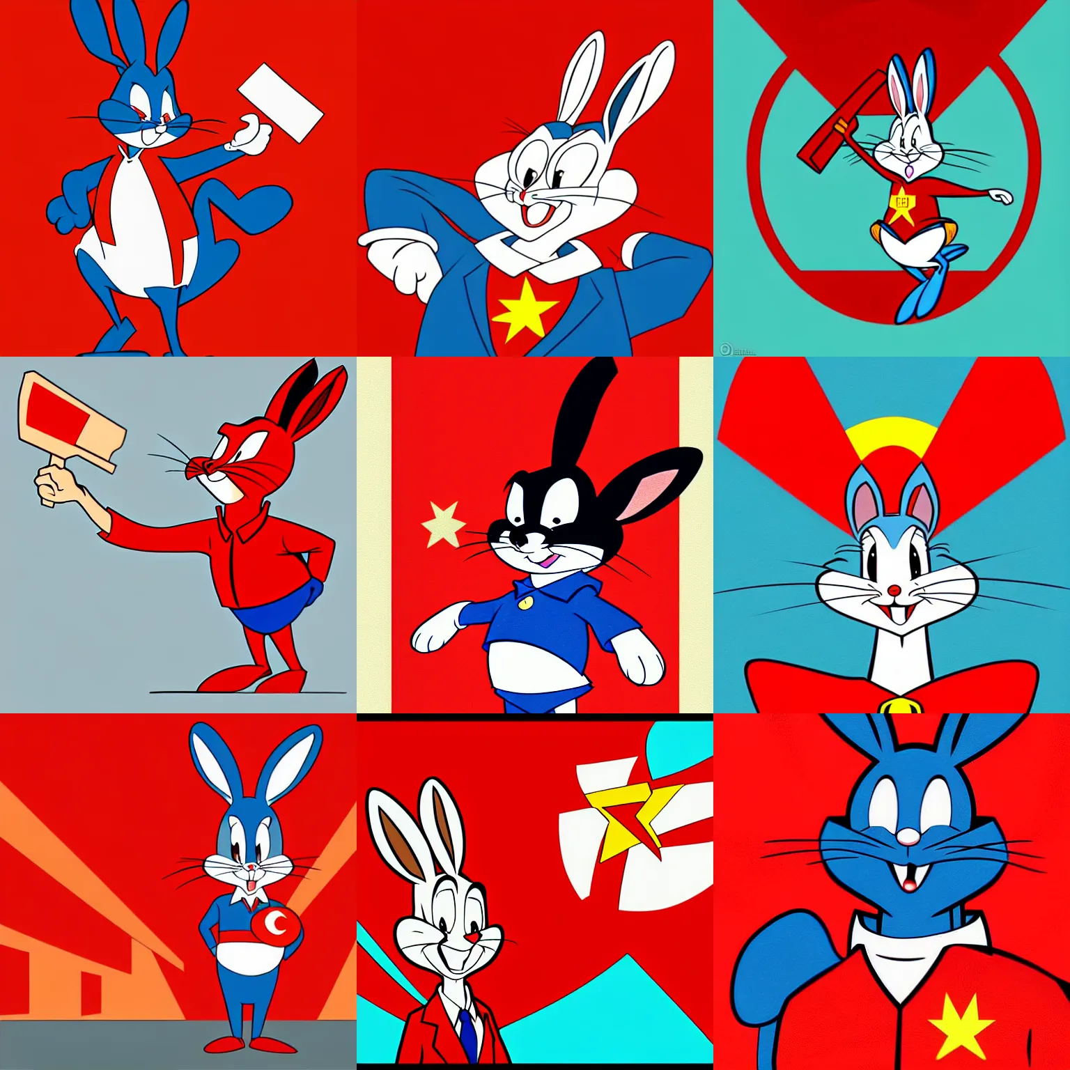 picture bugs - bunny as soviet union citizen 1 9 6 0 | Stable Diffusion