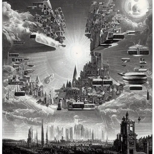 Prompt: planetary city by ansel adams and bernardo bellotto