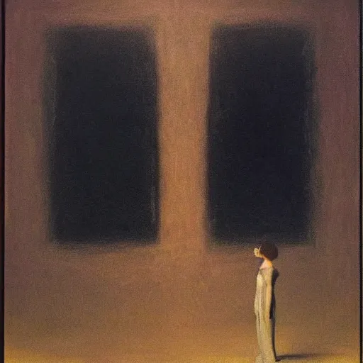 Image similar to the abstract painting'void whimsy ', by caspar david friedrich!!!, by rothko!!!