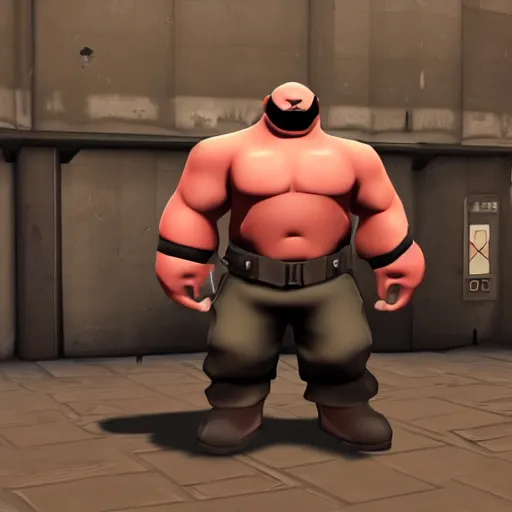 Prompt: Meet the heavy from team fortress 2, 2ch exclusive