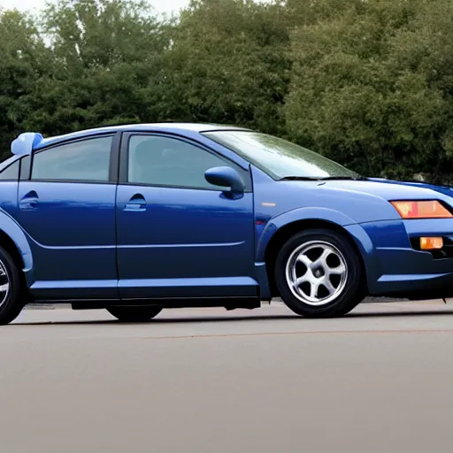 Prompt: 2004 saturn ion street racing