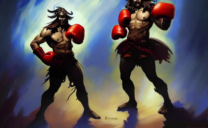 Prompt: magic : the gathering fantasy character concept art by frank frazetta and marco bucci, high resolution. a clear portrait of an anthropomorphic toast character wearing boxing trunks and boxing gloves, gritty basement club background, dramatic stadium lighting, fantasy coloring, intricate, digital painting, artstation, smooth, sharp focus