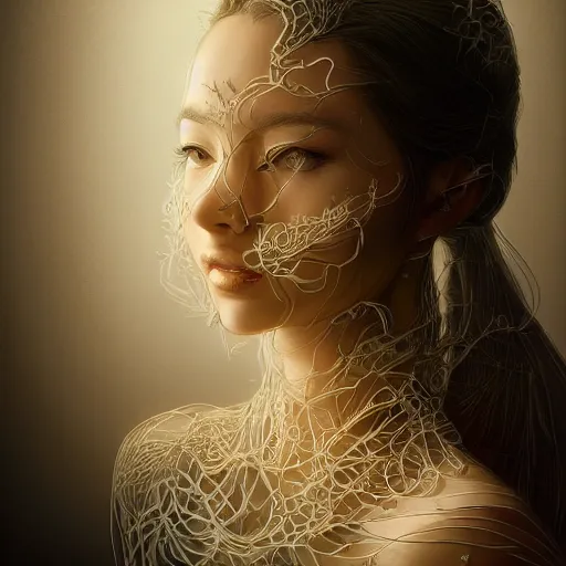 Prompt: the portrait of an incredibly beautiful, graceful, elegant, and sophisticated young woman made of garlic bulbs, an ultrafine detailed illustration by kim jung gi, irakli nadar, intricate linework, bright colors, octopath traveler, final fantasy, angular, unreal engine highly rendered, global illumination, radiant light, detailed and intricate environment