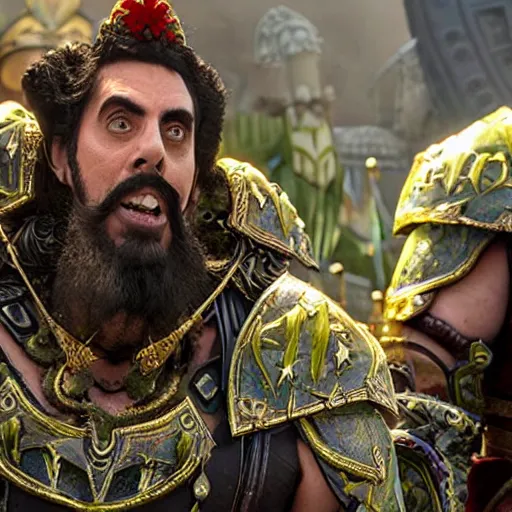 Image similar to borat in warcraft movie 4k