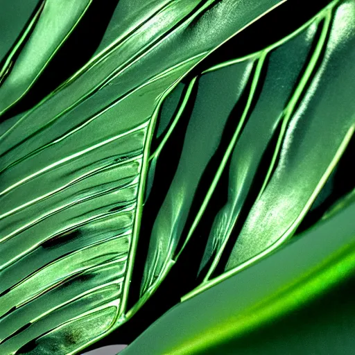 Image similar to a close-up photo of an iridescent scarab in top of a monstera leaf, octane render, realistic, shiny