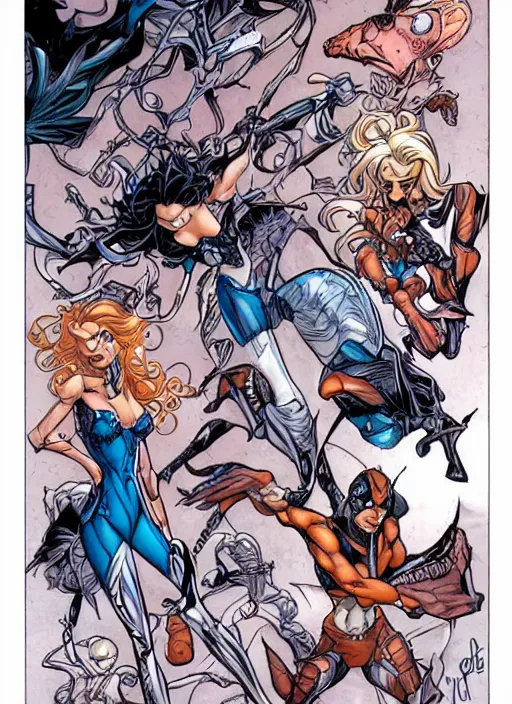 Image similar to spash page by j. scott campbell