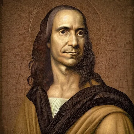 Image similar to portrait of barack obama. in the style of leonardo da vinci