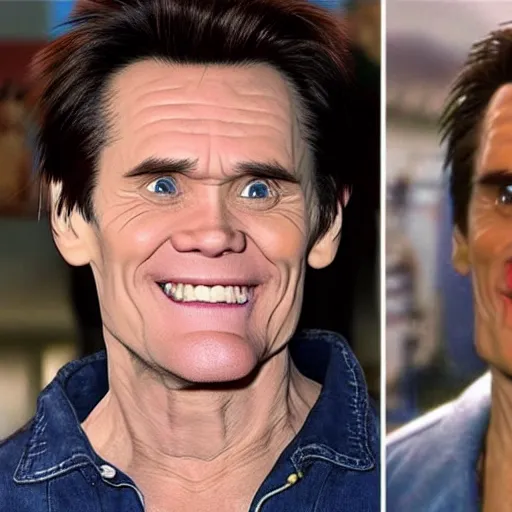 Image similar to Sonic The Hedgehog with the face of actor Jim Carrey