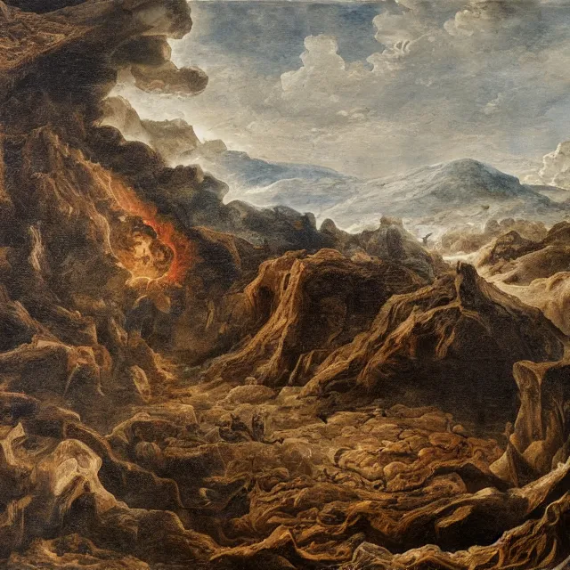 Prompt: hell, landscape