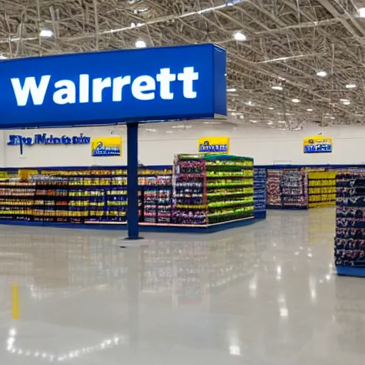 Prompt: empty walmart