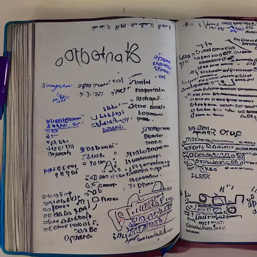 Prompt: photo of an open math textbook from the 9 0 s defaced with pen doodles