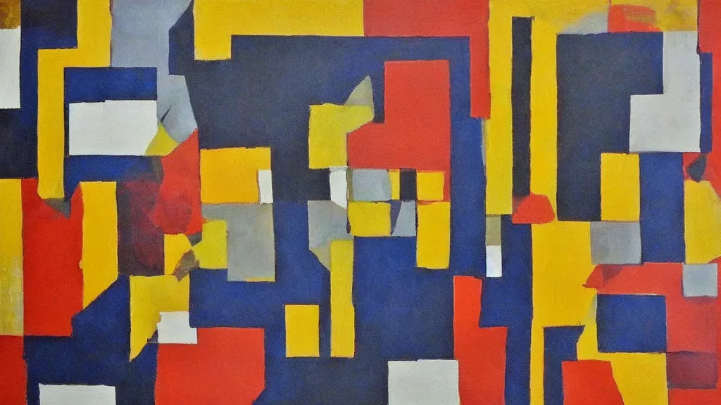 Image similar to abstract art painting geometry figures lines forms in style of jasper johns, fine details,