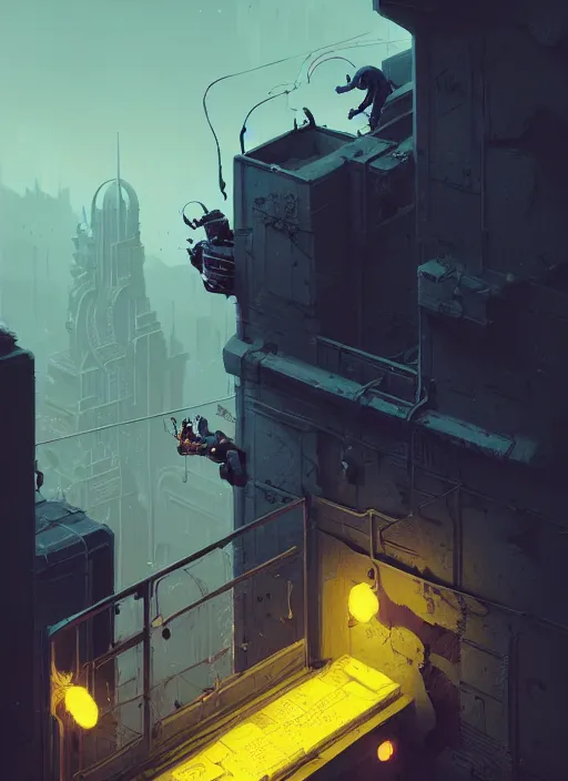 Image similar to highly detailed exteme maximalist matte painting, 3 d calligraphy graffiti tag light eroding grey walls, by atey ghailan, by greg rutkowski, by greg tocchini, by james gilleard, by joe fenton, by kaethe butcher, yellow, brown, black and cyan mystical color scheme, grunge aesthetic, octane render