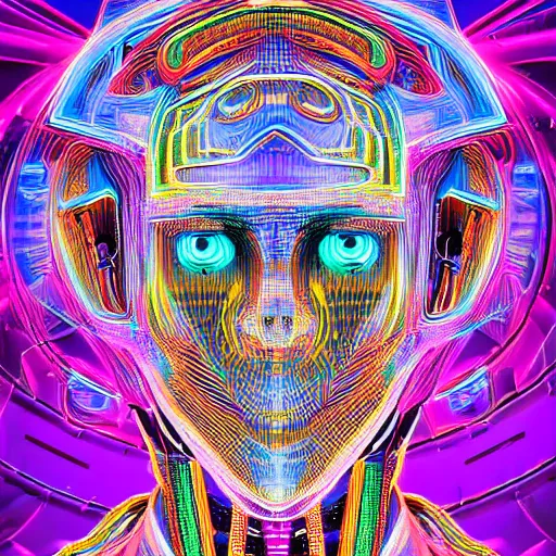 hyperdetailed portrait of a psychedelic cyberpunk | Stable Diffusion ...