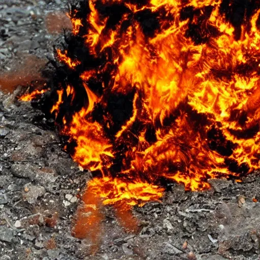 Image similar to a pile of burning coald hot embers