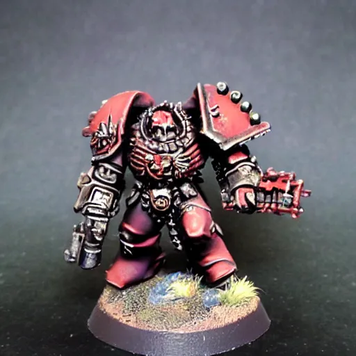 Prompt: chaos space marine