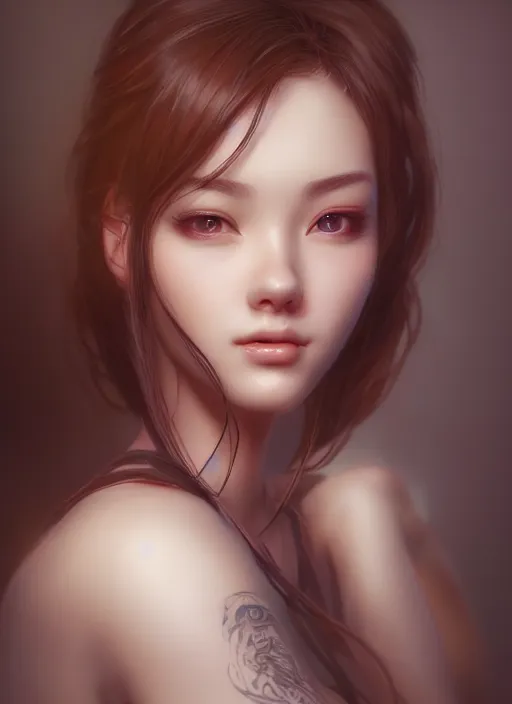 Prompt: beautiful portrait, beautiful girl, beautiful body, tranding by artstation, by chen wang, character artist, 8 1 5, mature content, detailed and intricate environment, 8 k