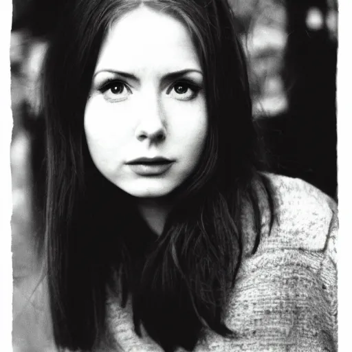 Image similar to portrait of amy pond, 3 5 mm film